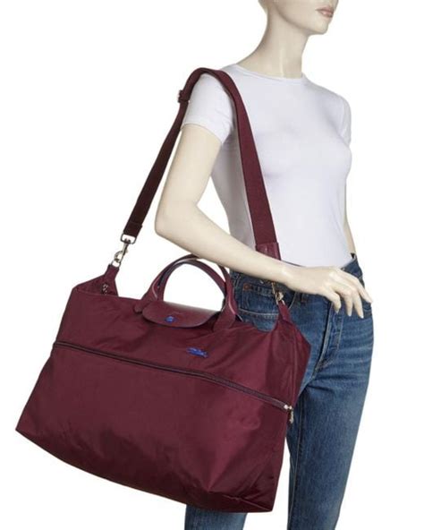 longchamp pliage expandable travel bag|extra large luggage tote longchamp.